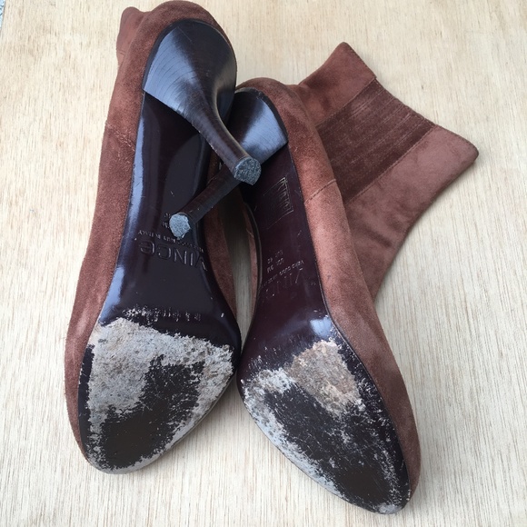 VINCE Kelly Ankle Suede Booties - Picture 3 of 8